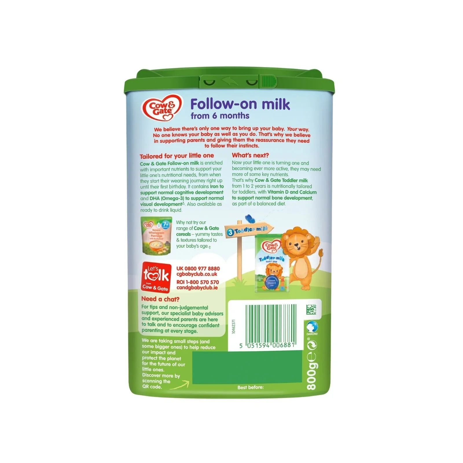 Cow & Gate 2 Follow On Milk Formula 6-12 months 800g - Image 2