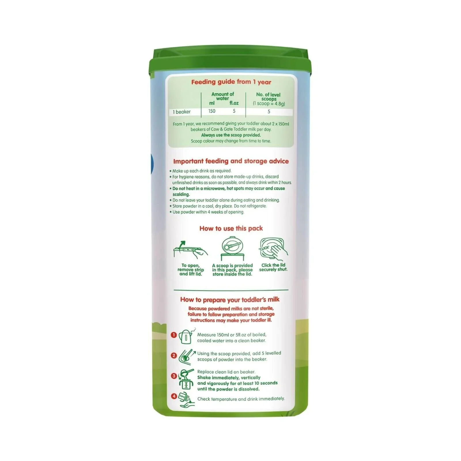 Cow & Gate 3 Growing Up Milk Formula 1+ year 800g - Image 2