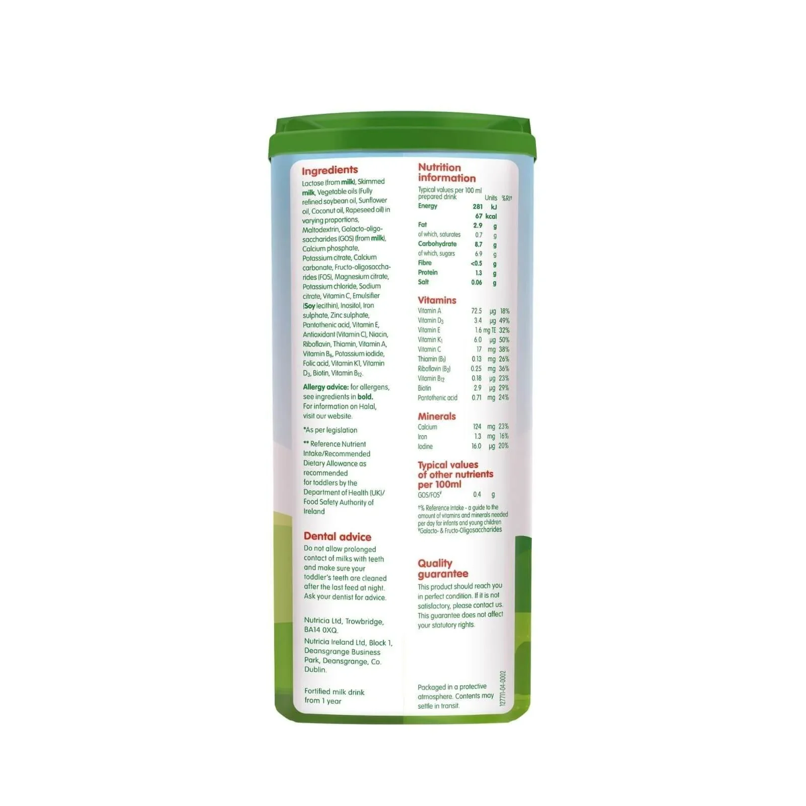 Cow & Gate 4 Toddler Milk Formula 2+ years 800g - Image 2
