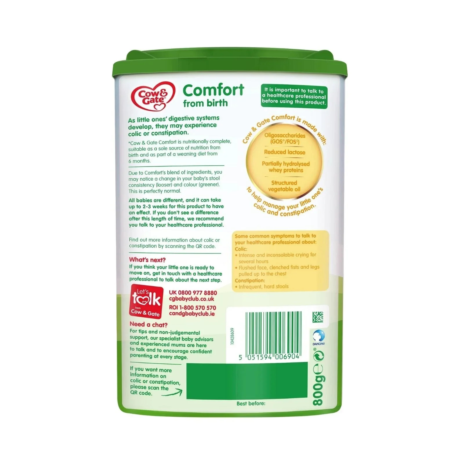 Cow & Gate Comfort Milk Formula 0-12 months - Image 2
