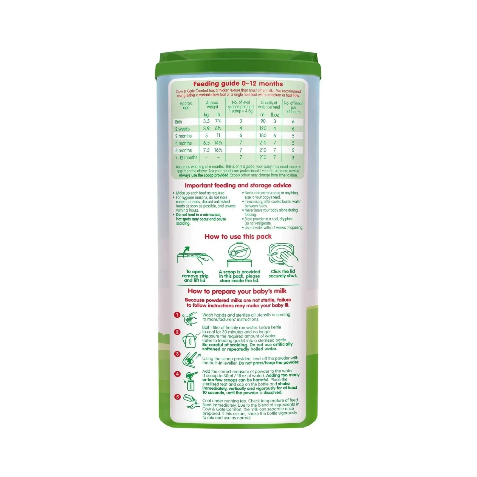 Cow & Gate Comfort Milk Formula 0-12 months - Image 4