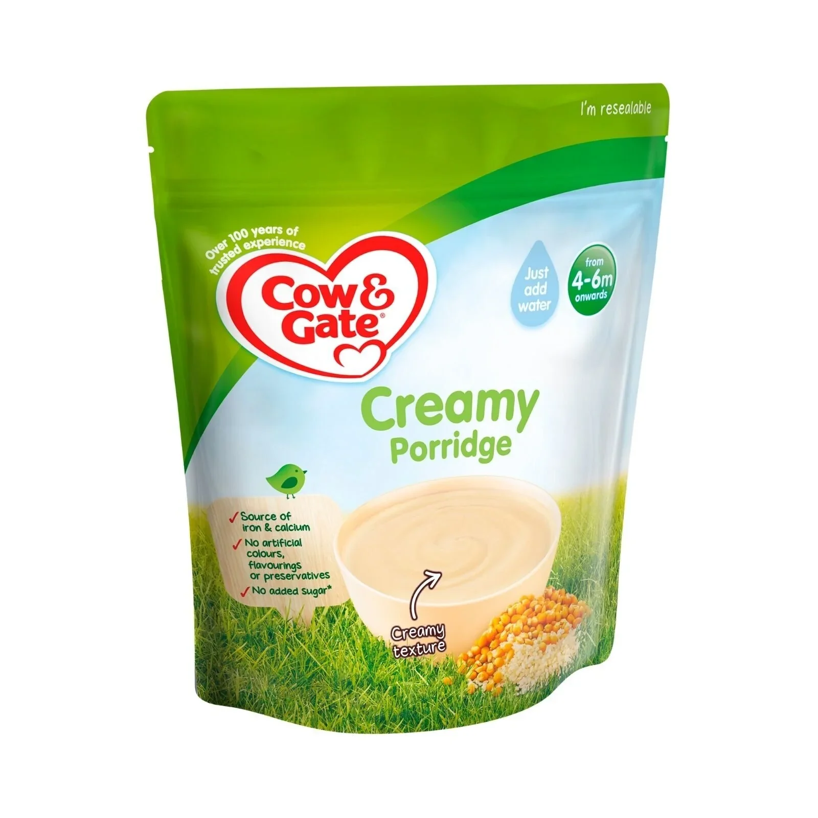Cow & Gate Stage 1 Creamy Porridge 4-6 months 125g - Image 3