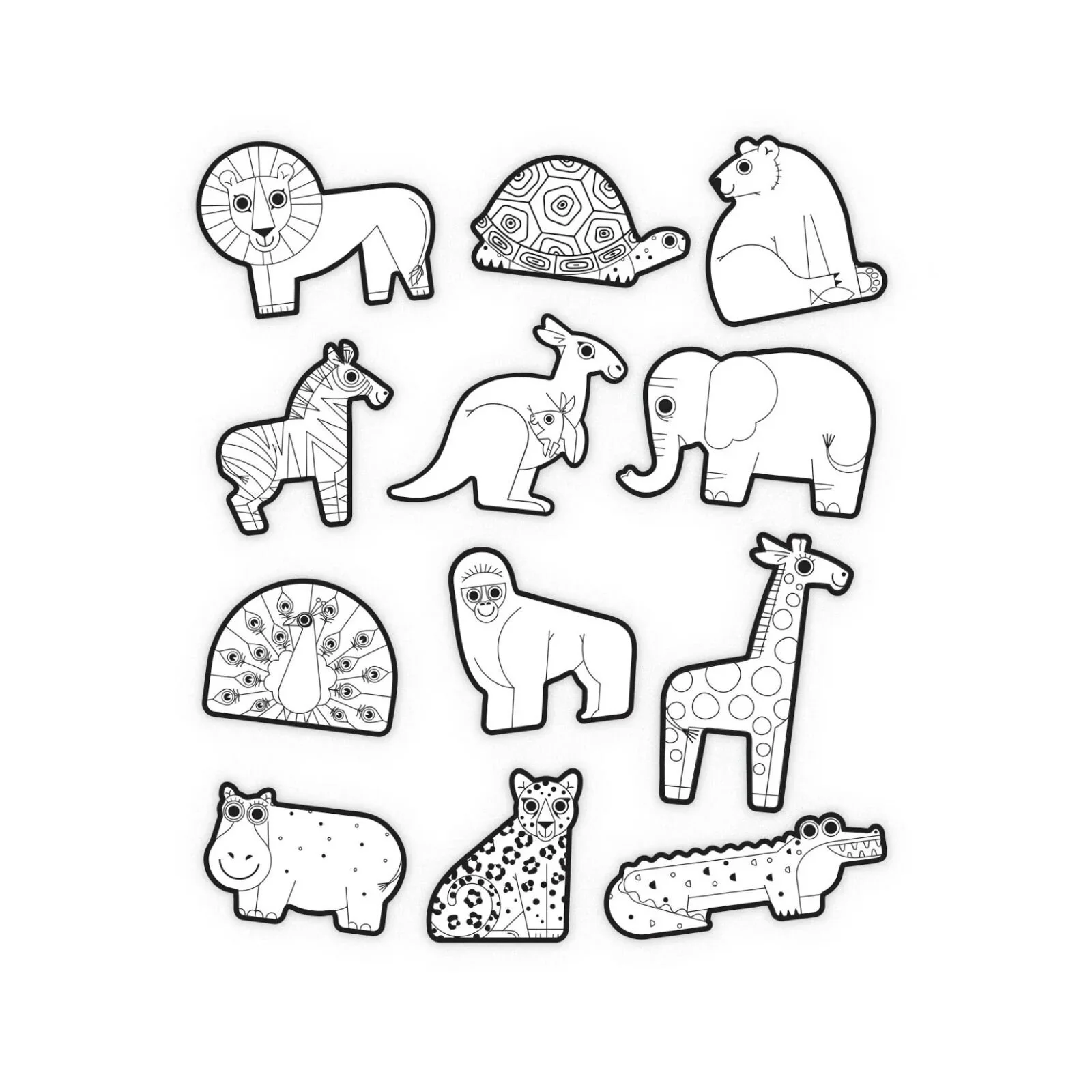 Crocodile Creek Animal Colouring Stickers - Image 2