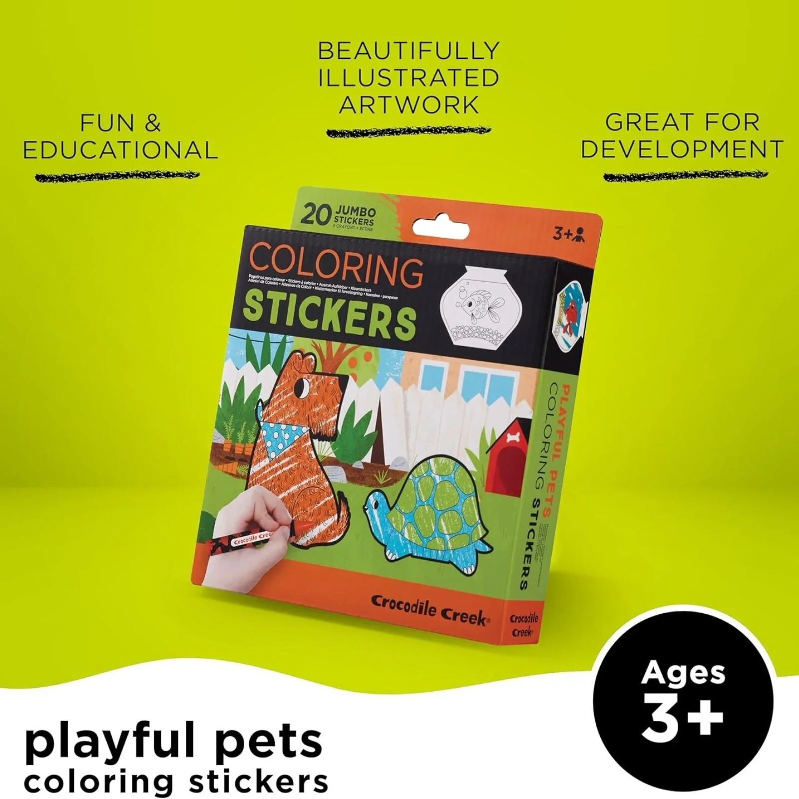 Crocodile Creek Playful Pets Colouring Stickers - Image 6