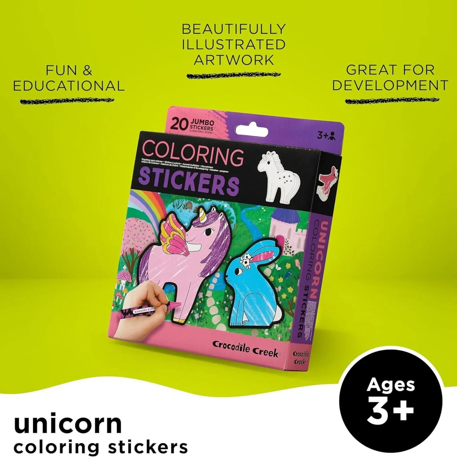 Crocodile Creek Unicorn Colouring Stickers - Image 6