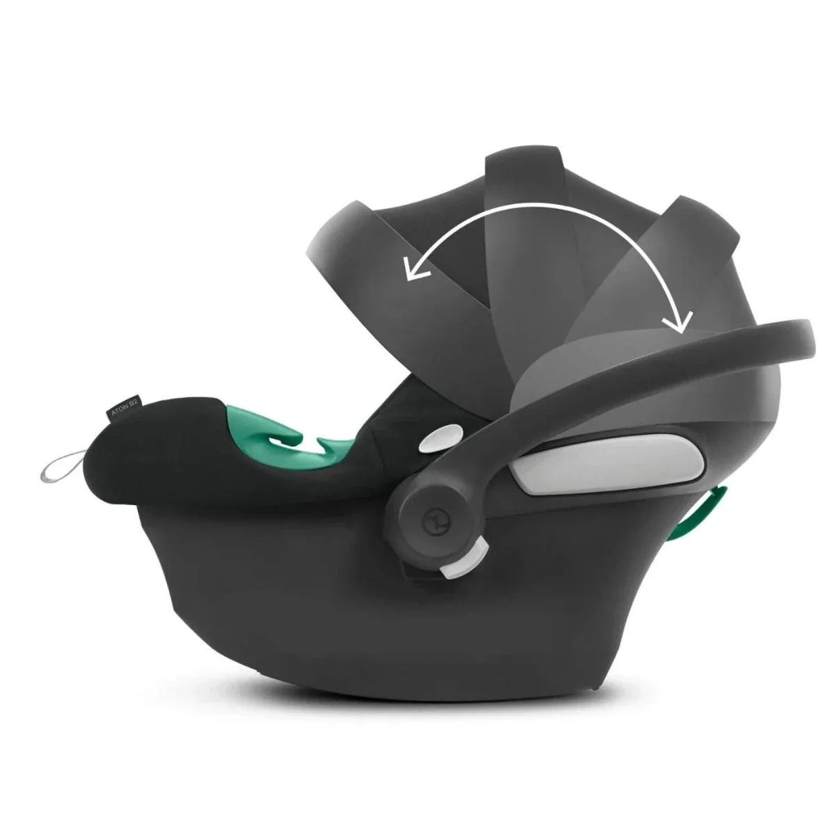 Cybex Aton B2 i-Size Infant Group 0/1 Car Seat & Base (Birth to 4 Years) - Volcano Black - Image 4