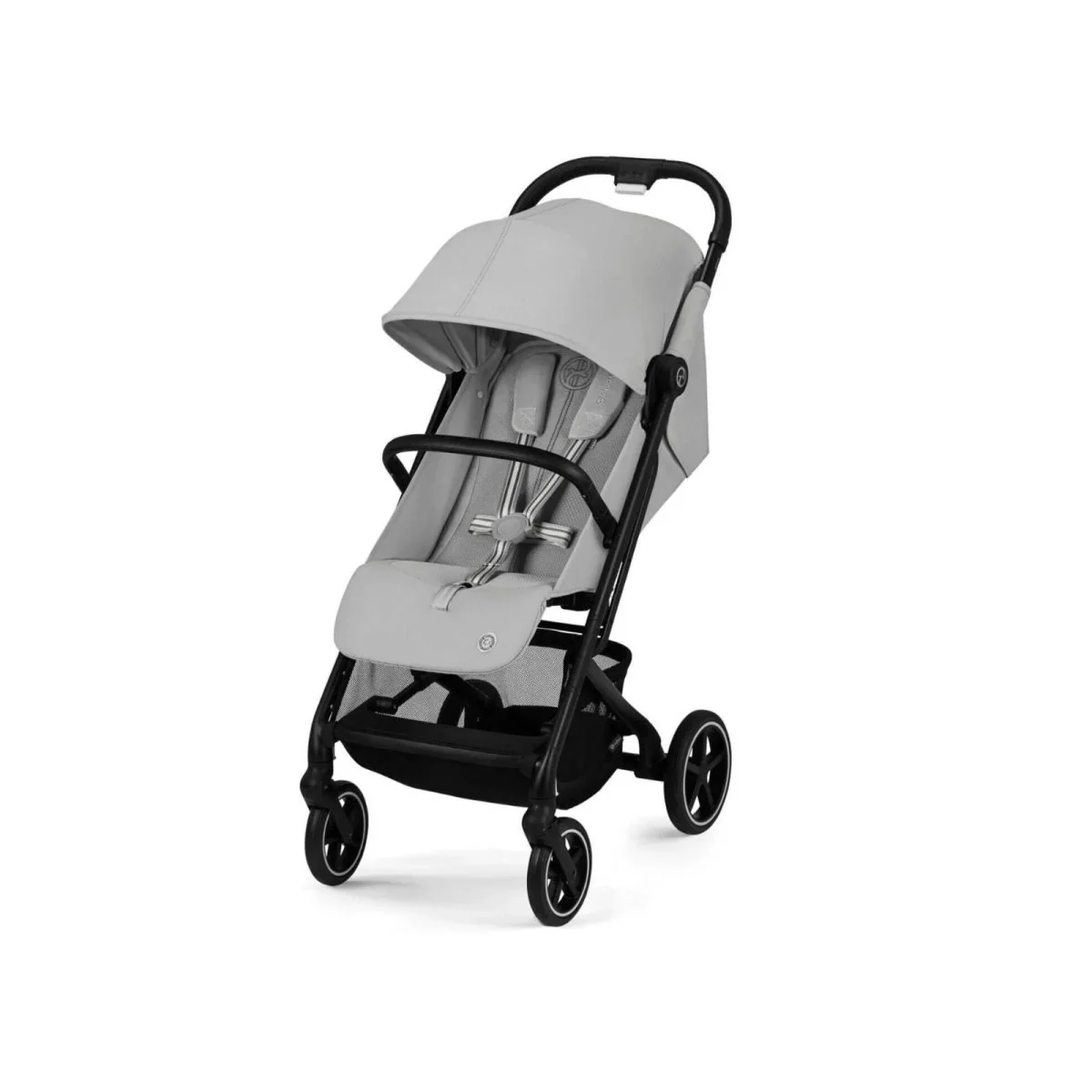 Cybex Beezy Compact Pushchair with Cloud G Car Seat & Base & Snøgga Footmuff Travel System Bundle - Fog Grey - Image 2