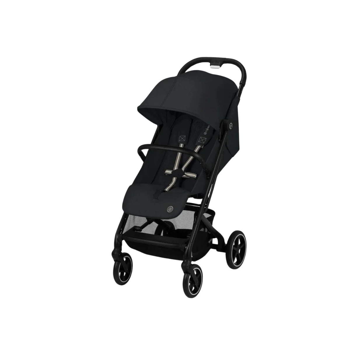 Cybex Beezy Compact Pushchair with Cloud G Car Seat & Base & Snøgga Footmuff Travel System Bundle - Magic Black - Image 2