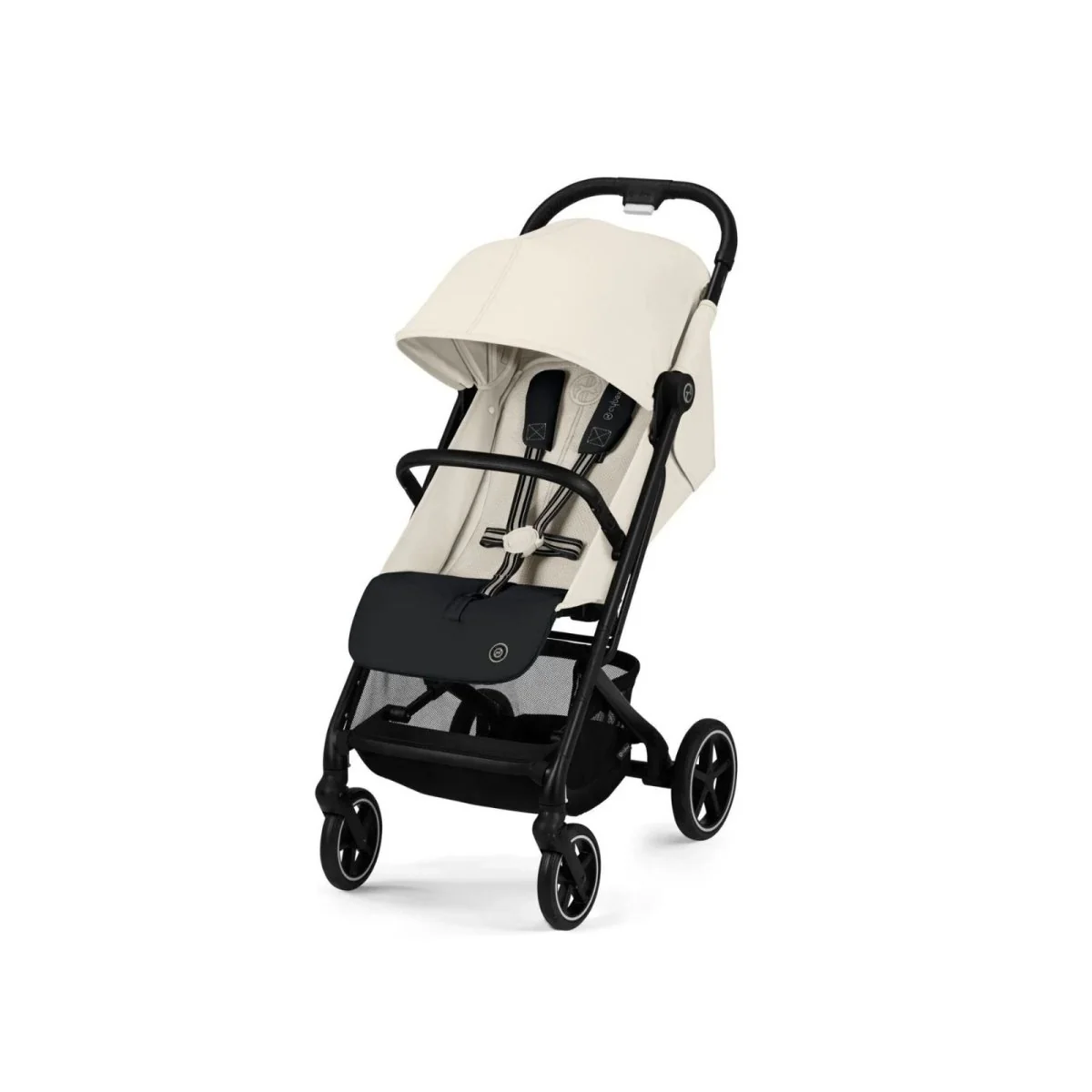 Cybex Beezy Compact Pushchair with Cloud G Car Seat & Base Travel System Bundle - Canvas White - Image 2