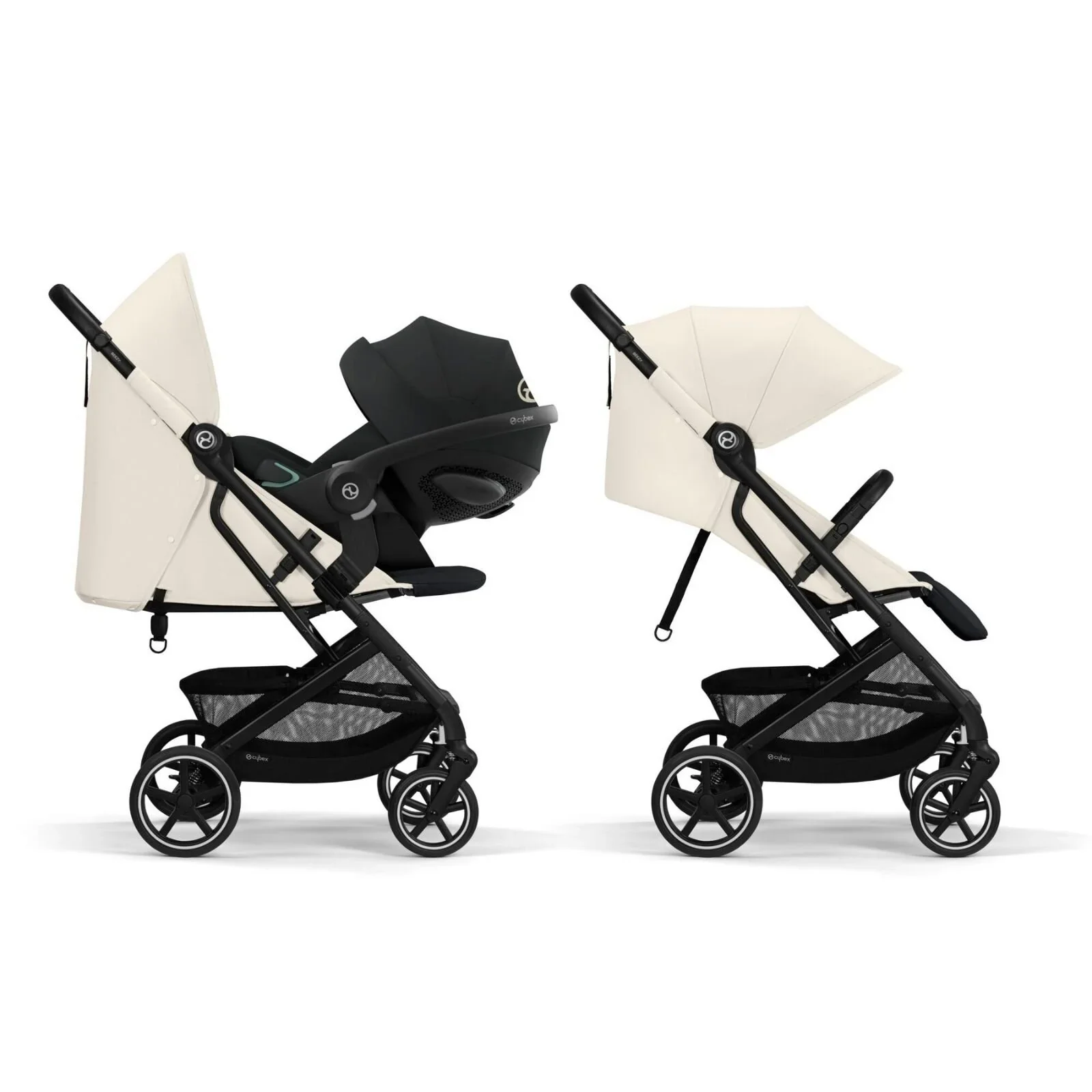 Cybex Beezy Compact Travel Pushchair - Canvas White - Image 2