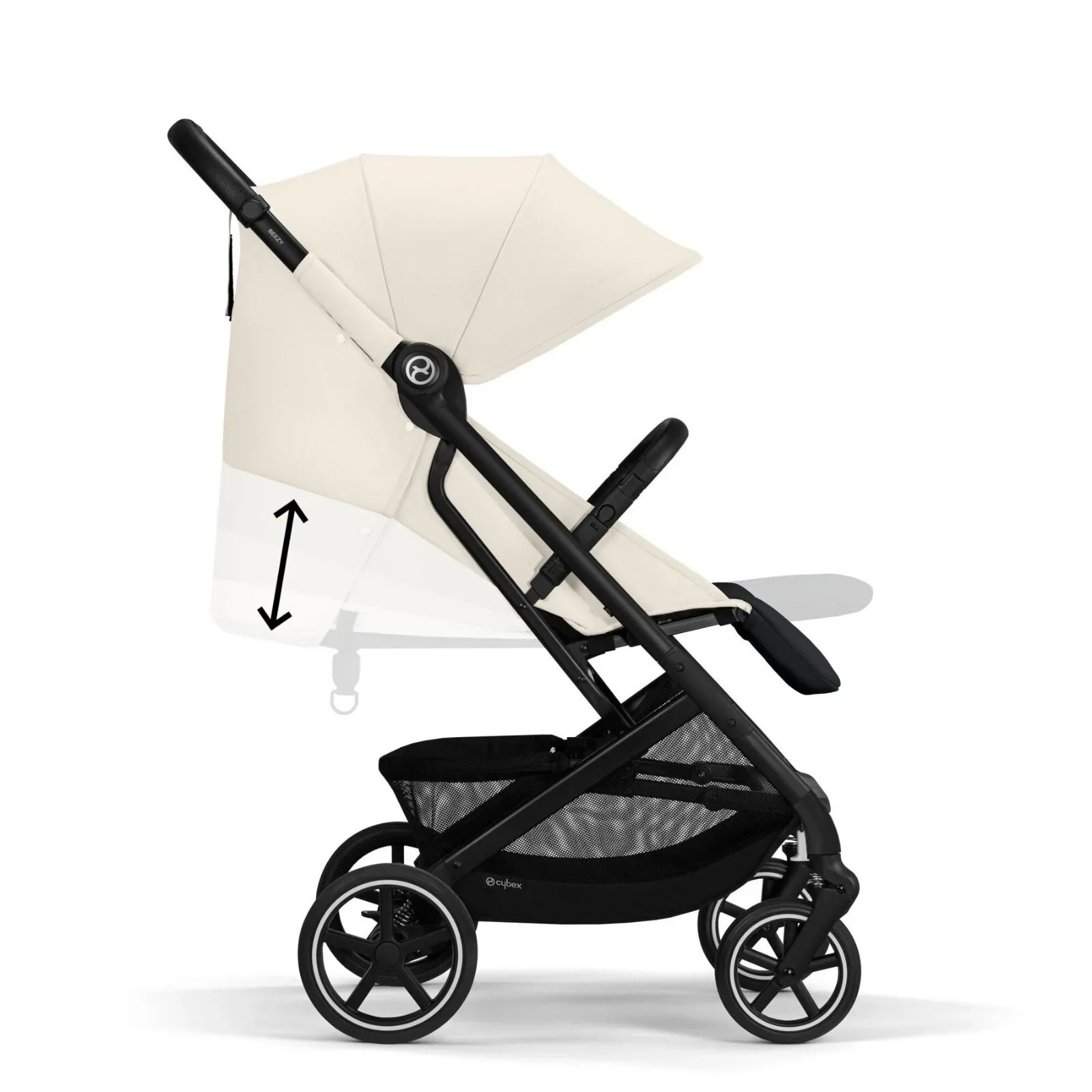 Cybex Beezy Compact Travel Pushchair - Canvas White - Image 4
