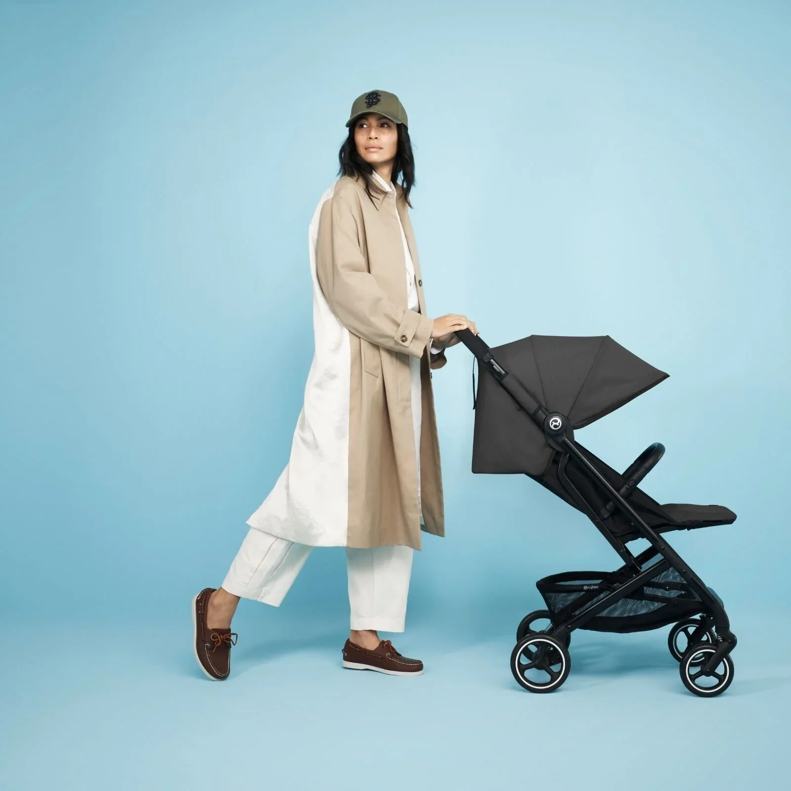 Cybex Beezy Compact Travel Pushchair - Canvas White - Image 7