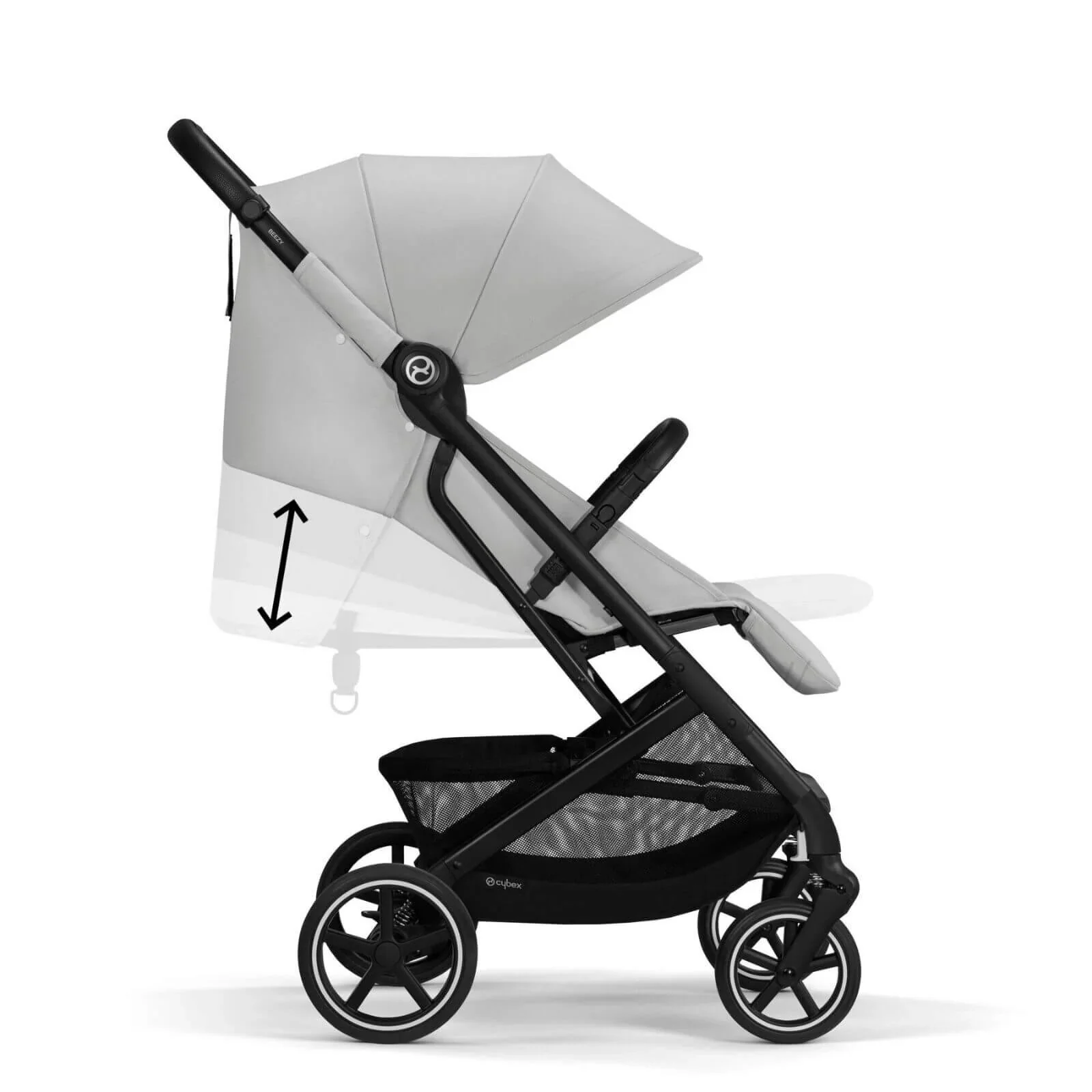 Cybex Beezy Compact Travel Pushchair - Fog Grey - Image 4