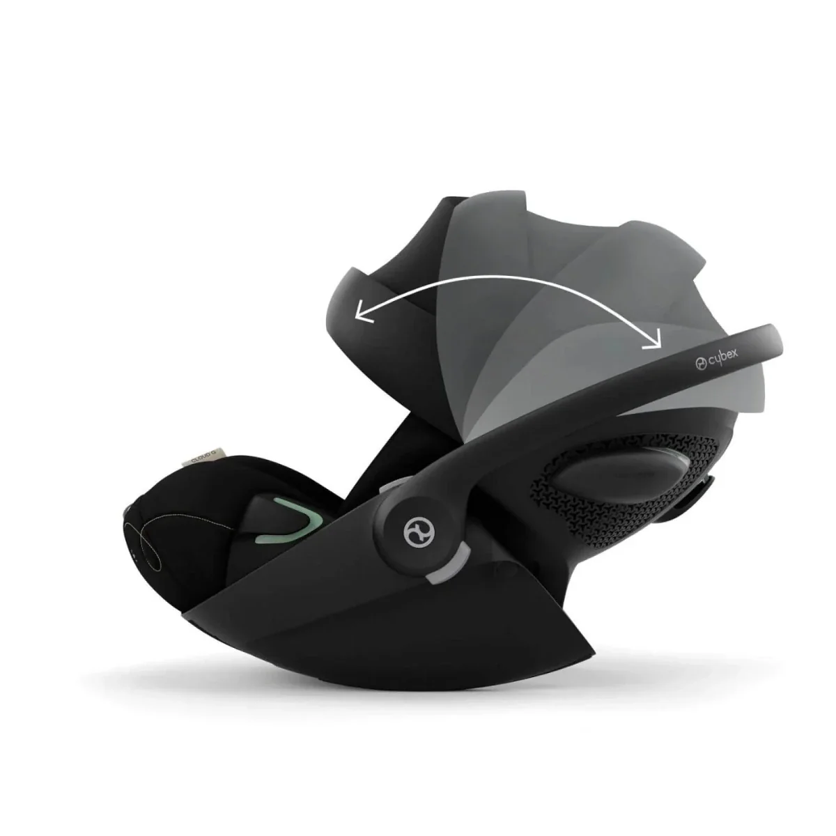 Cybex Cloud G i-Size Group 0+ Car Seat (Birth to 12 Months) - Moon Black - Image 8