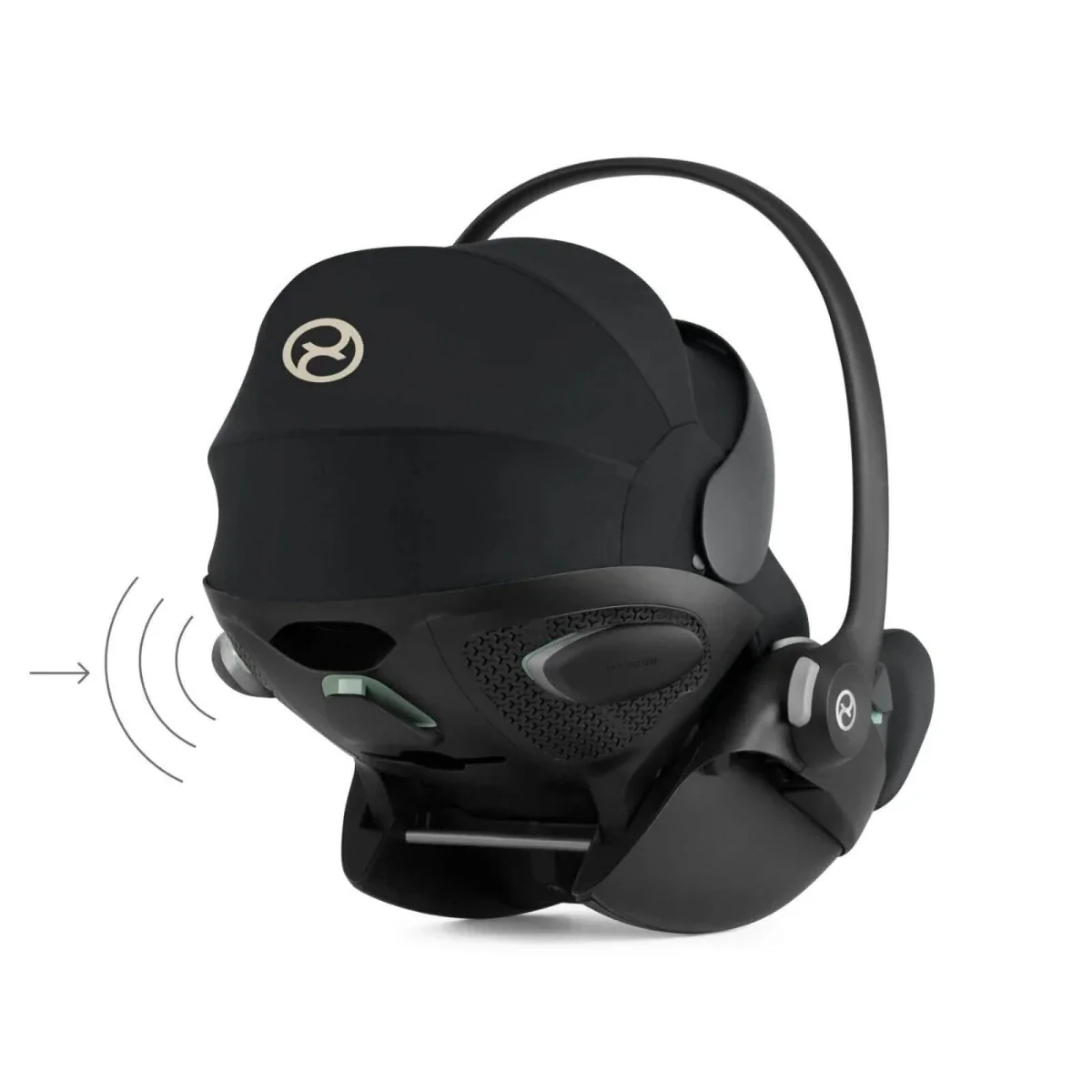 Cybex Cloud G i-Size Group 0+ Car Seat (Birth to 12 Months) - Moon Black - Image 9