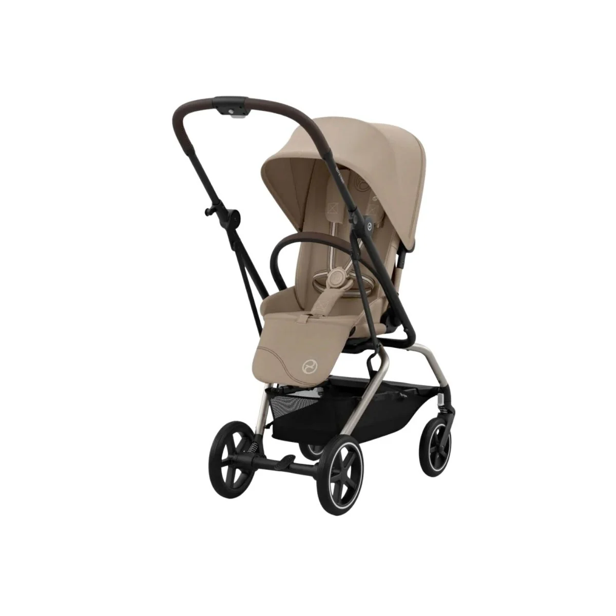 Cybex Eezy S Twist+2 Pushchair with Cloud G Car Seat Travel System Bundle - Almond Beige - Image 2