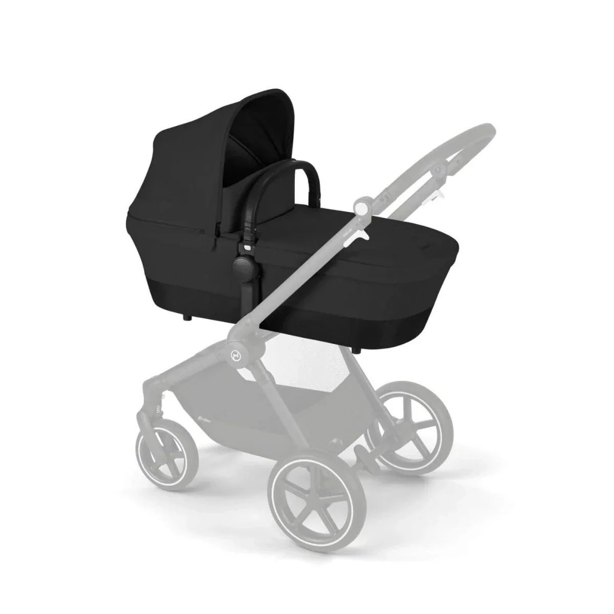 Cybex EOS Lux Silver 2-in-1 Pushchair - Moon Black - Image 3