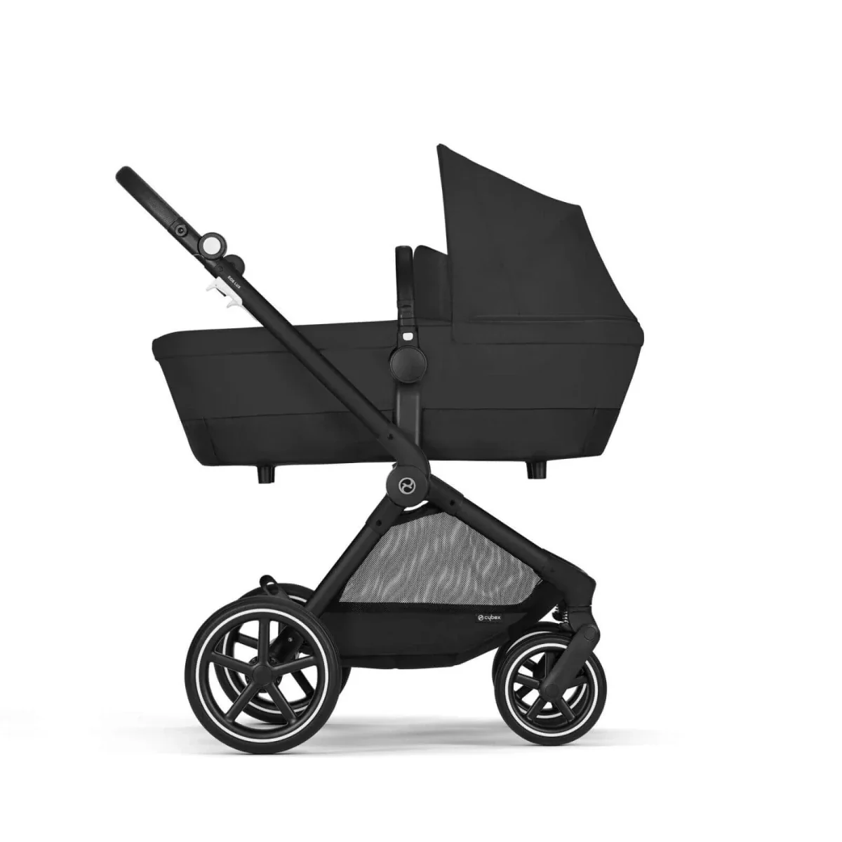 Cybex EOS Lux Silver 2-in-1 Pushchair - Moon Black - Image 7