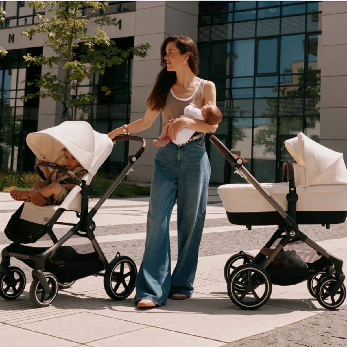 Cybex Eos Lux Silver 2-in-1 Pushchair - Lava Grey - Image 11