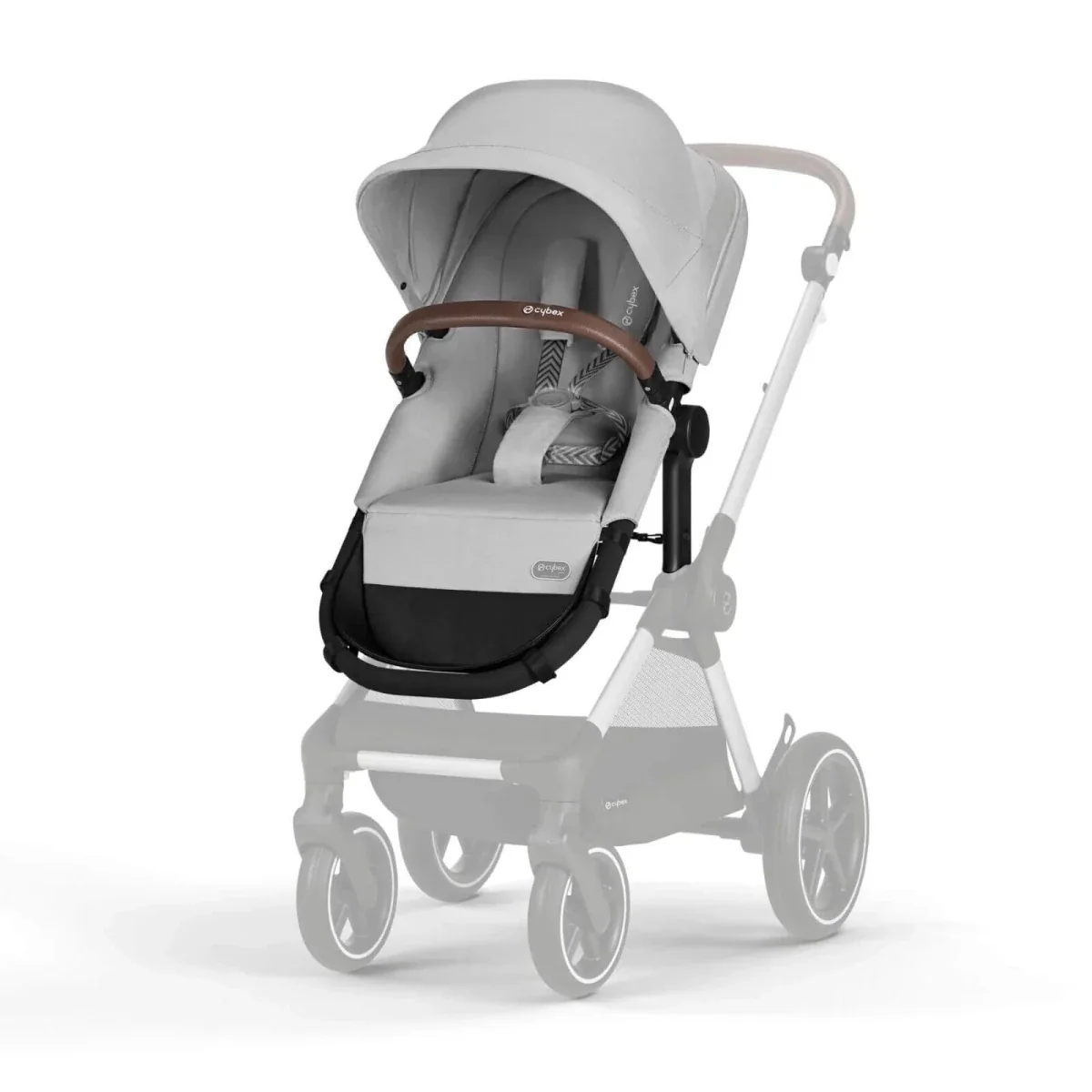 Cybex Eos Lux Silver 2-in-1 Pushchair - Lava Grey - Image 2