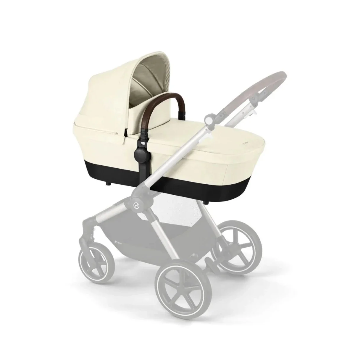 Cybex Eos Lux Silver 2-in-1 Pushchair - Seashell Beige - Image 3