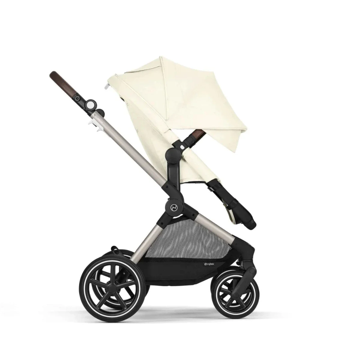Cybex Eos Lux Silver 2-in-1 Pushchair - Seashell Beige - Image 4