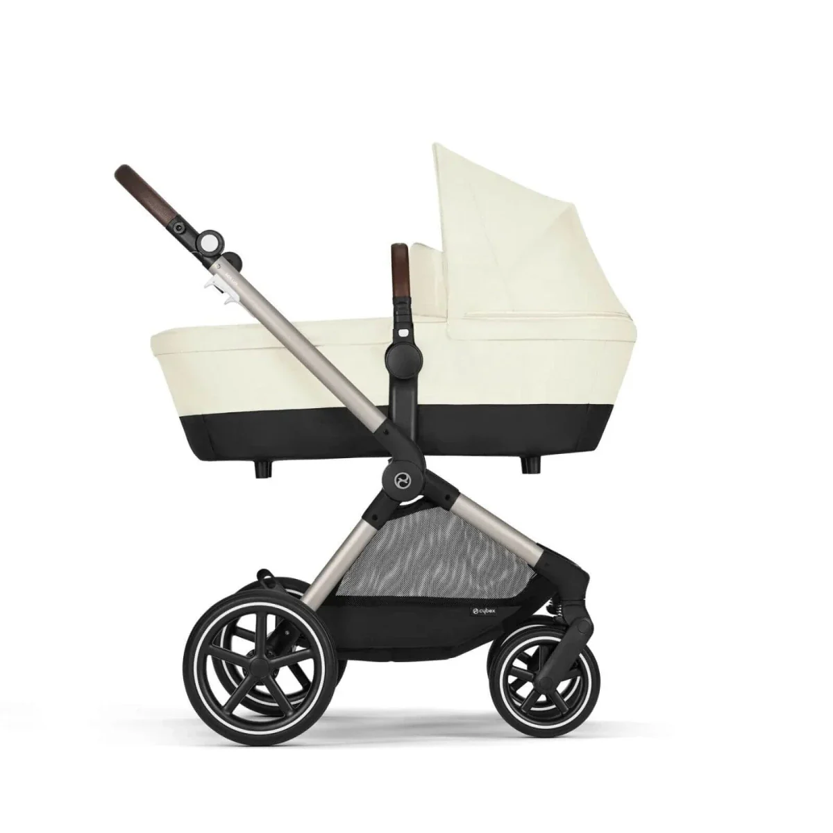 Cybex Eos Lux Silver 2-in-1 Pushchair - Seashell Beige - Image 7