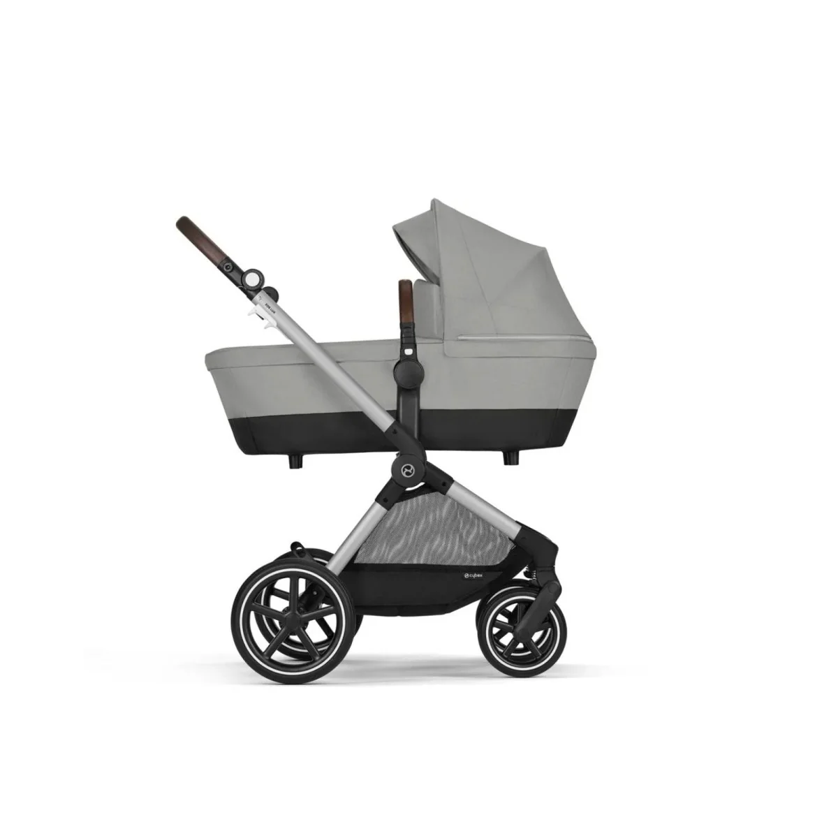 Cybex EOS Lux Silver 2-in-1 Pushchair - Stone Grey - Image 3