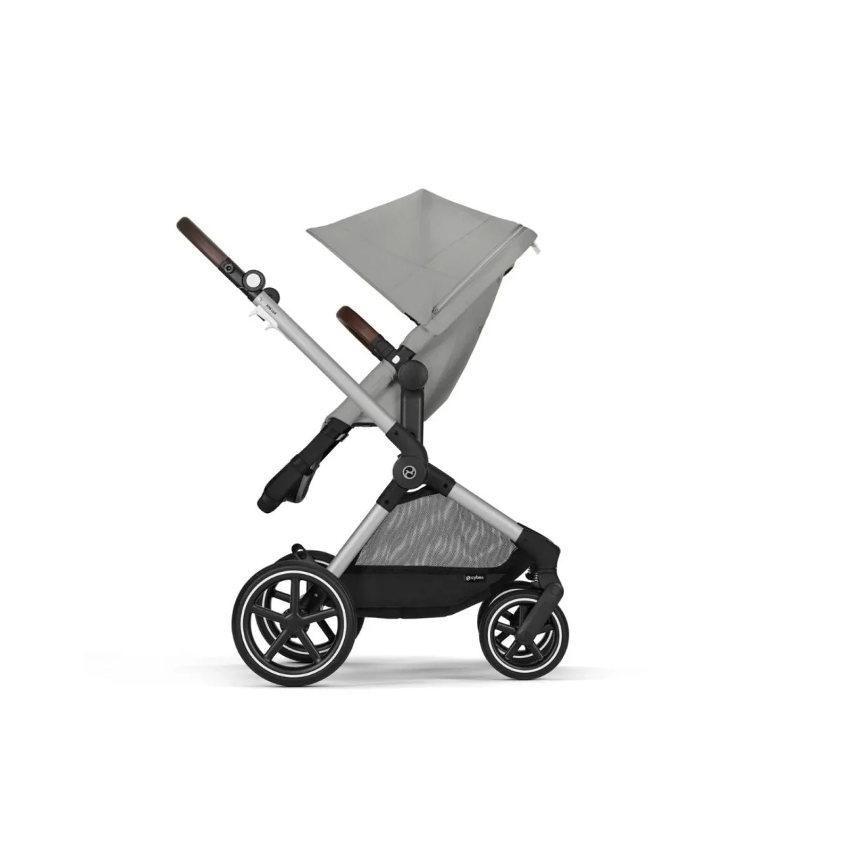 Cybex EOS Lux Silver 2-in-1 Pushchair - Stone Grey - Image 4