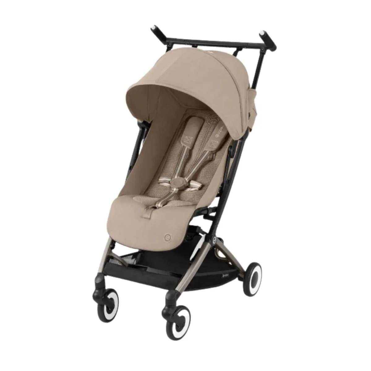 Cybex Libelle Pushchair with Cloud G Car Seat & Base & Snøgga Footmuff Travel System Bundle - Almond Beige - Image 2
