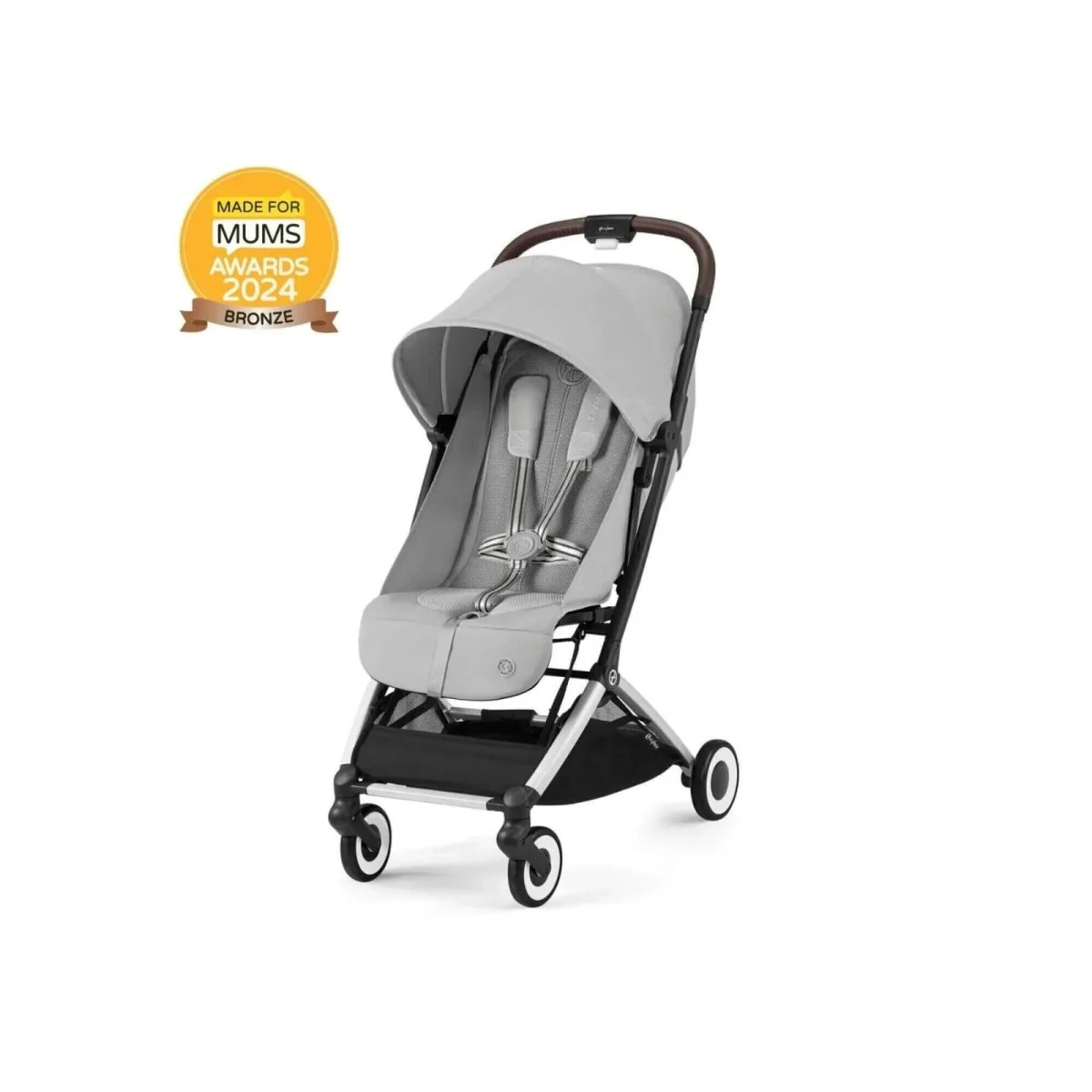 Cybex Orfeo Compact Pushchair with Cloud G Car Seat Travel System Bundle -Fog Grey - Image 2