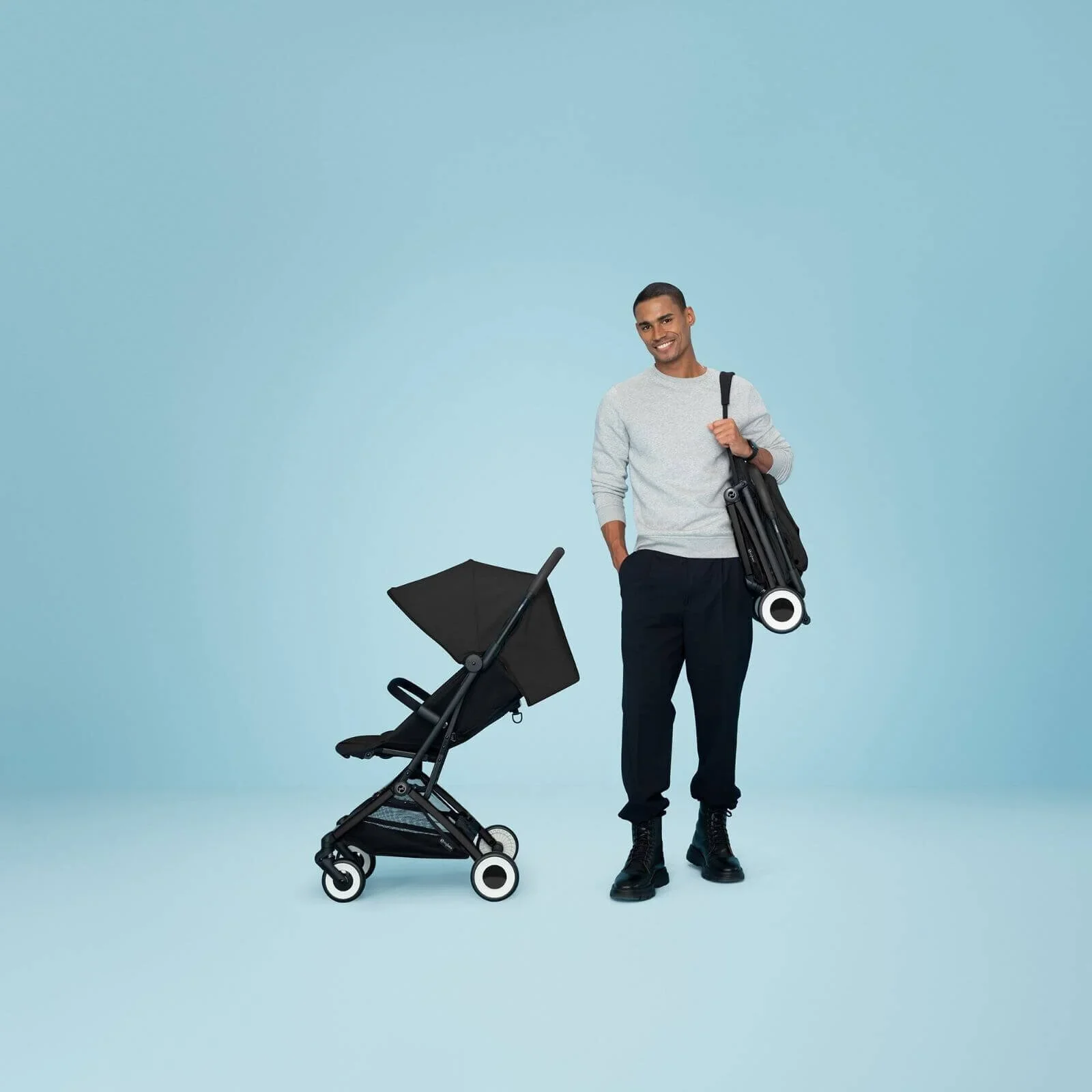 Cybex Orfeo Compact Travel Pushchair - Fog Grey - Image 7