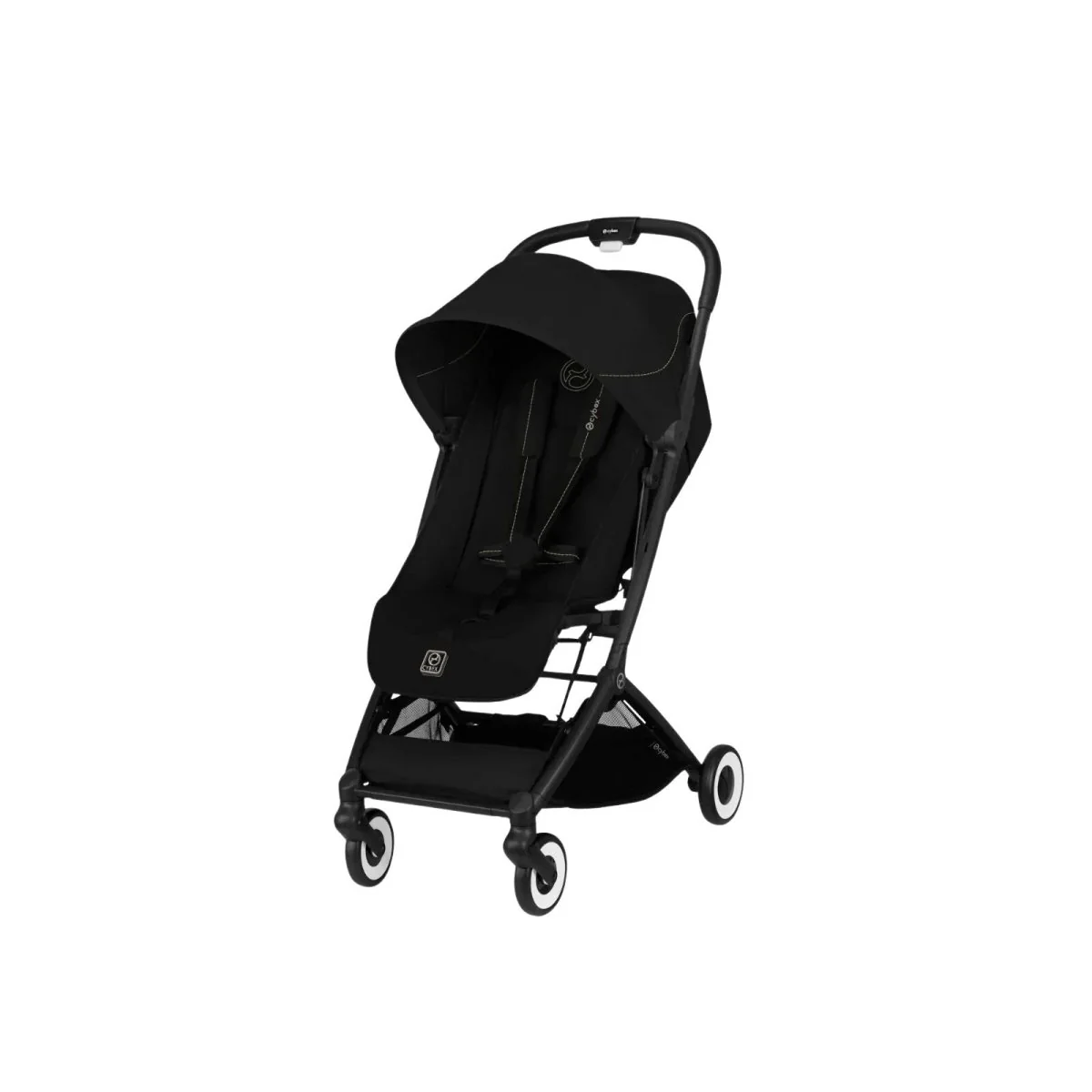 Cybex Orfeo V2 Compact Pushchair with Cloud G Car Seat & Base & Snøgga Footmuff Travel System Bundle - Magic Black - Image 2