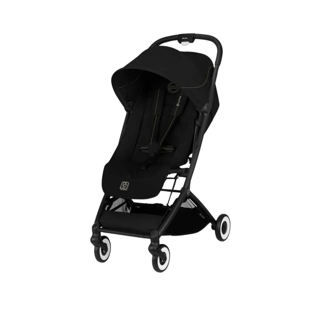 Cybex Orfeo V2 Compact Pushchair with Cloud G Car Seat & Base Travel System Bundle - Magic Black - Image 2
