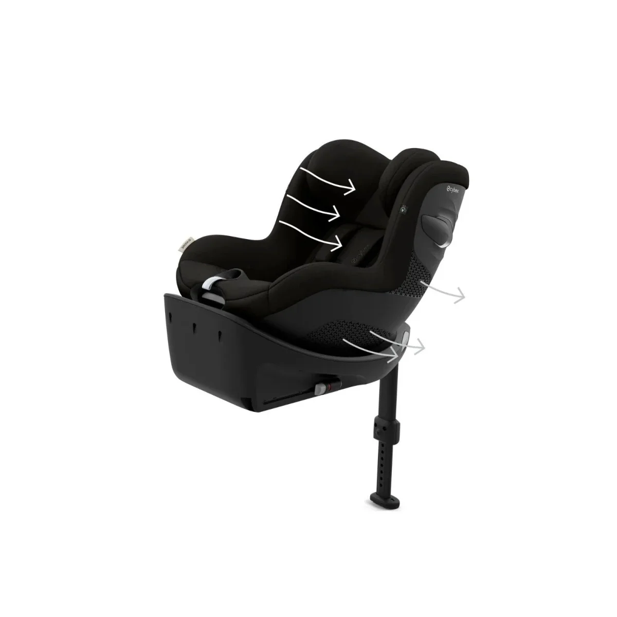 Cybex Sirona G i-Size Group 0/1 Car Seat - Magic Black - Image 5