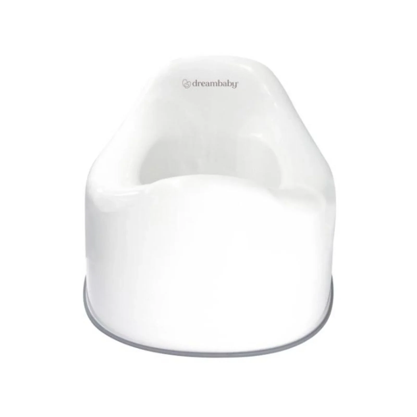 Deambaby First Stage Toddler Potty with Grey Trim - White - Image 2