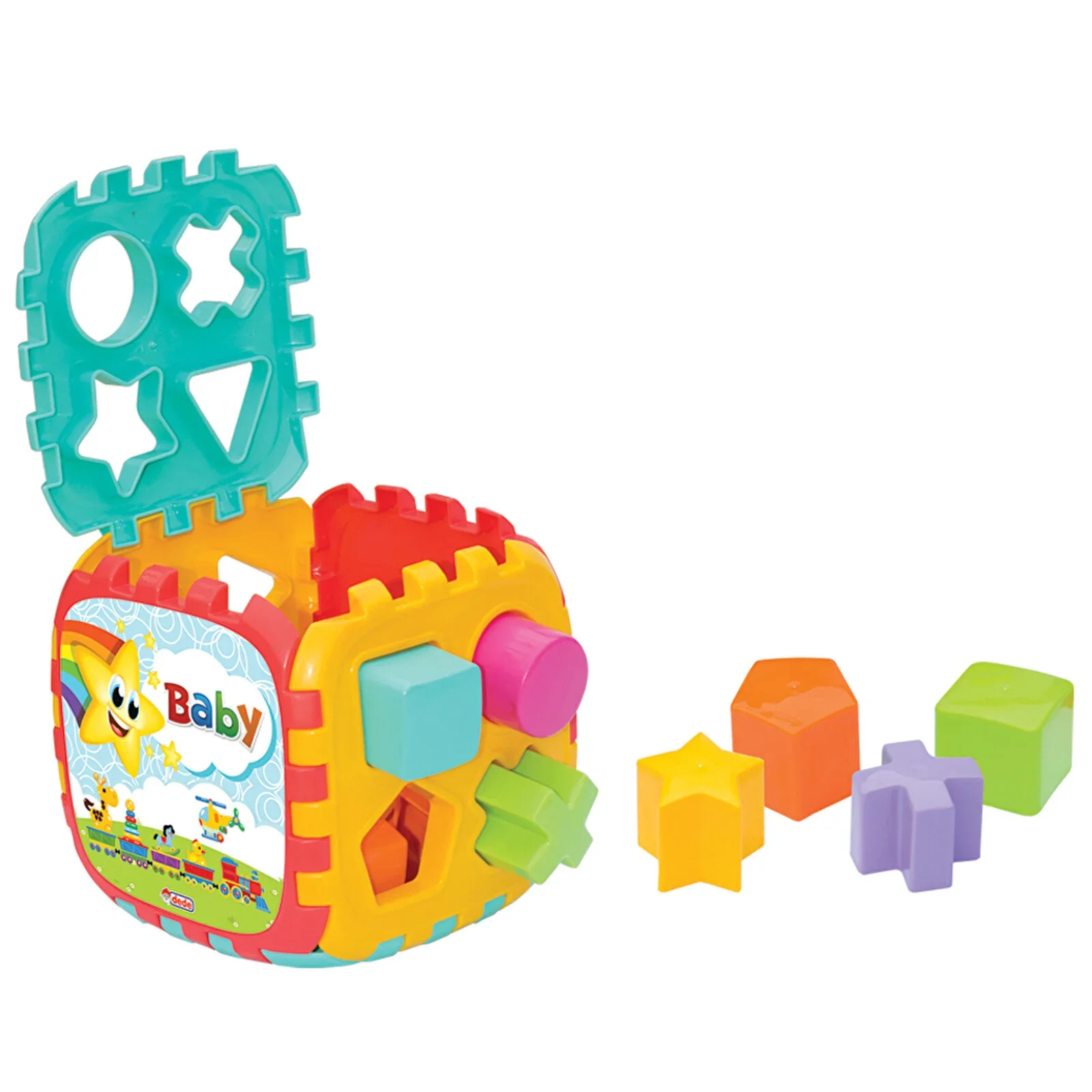Dede Baby Puzzle Big Shape Sorter Cube - Image 3