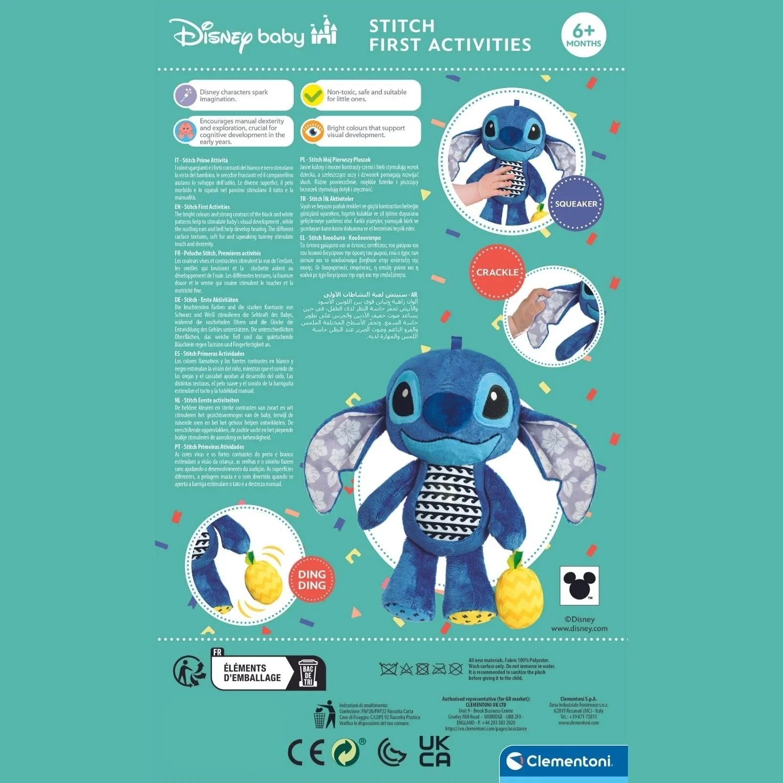 Disney Baby-Stitch Activity Plush - Image 5
