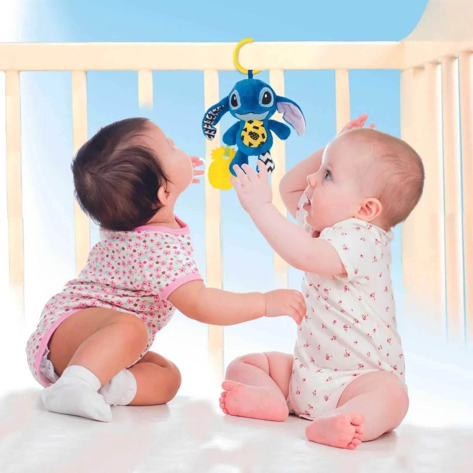 Disney Baby-Stitch Soft Rattle Travel Plush - Image 3