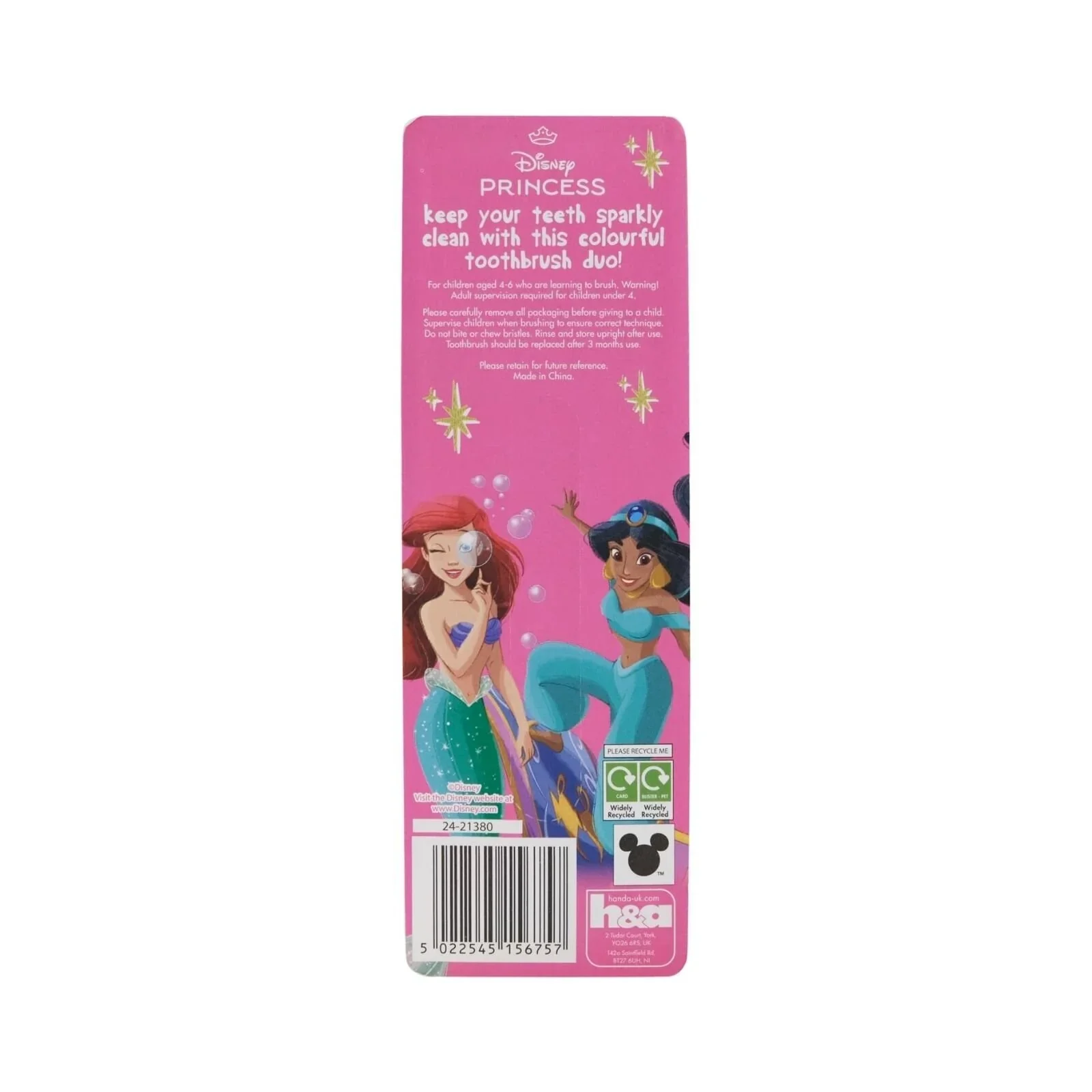 Disney Princess Toothbrushes Pack of 2 - Image 3