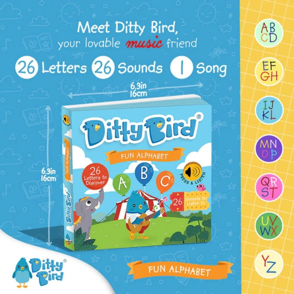 Ditty Bird ABC Fun Alphabet Book - Image 2
