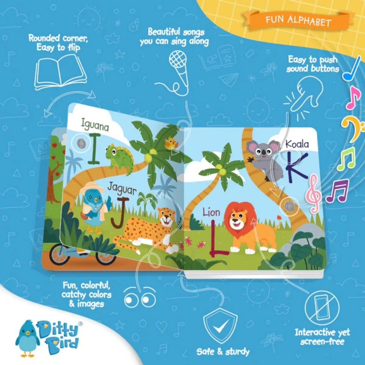 Ditty Bird ABC Fun Alphabet Book - Image 3