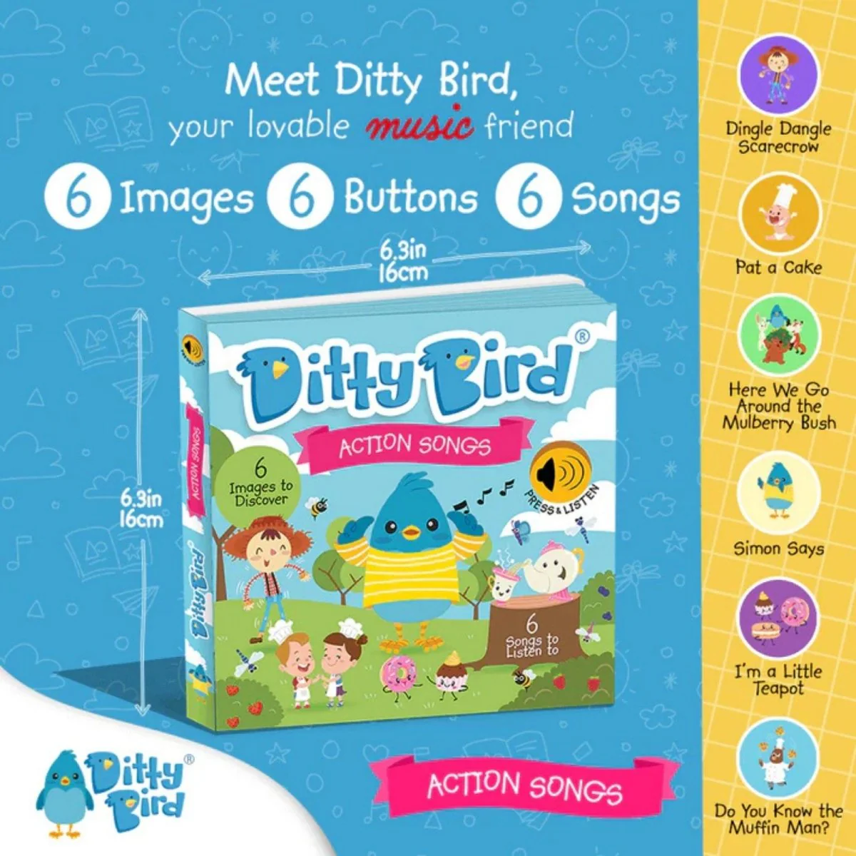 Ditty Bird Action Songs Book - Image 2