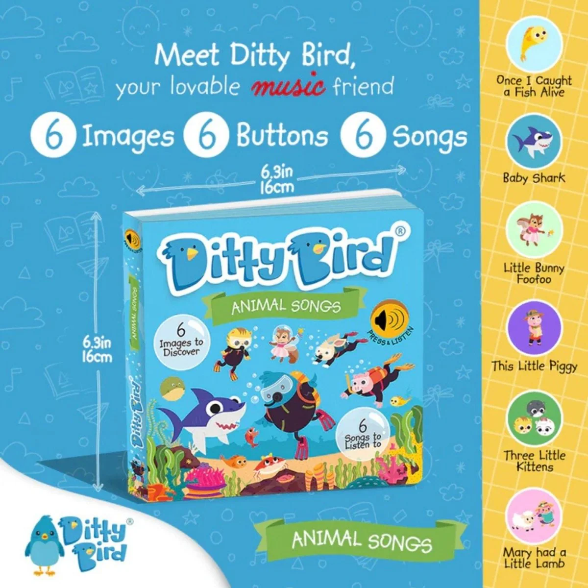 Ditty Bird Animal Songs Book - Image 2