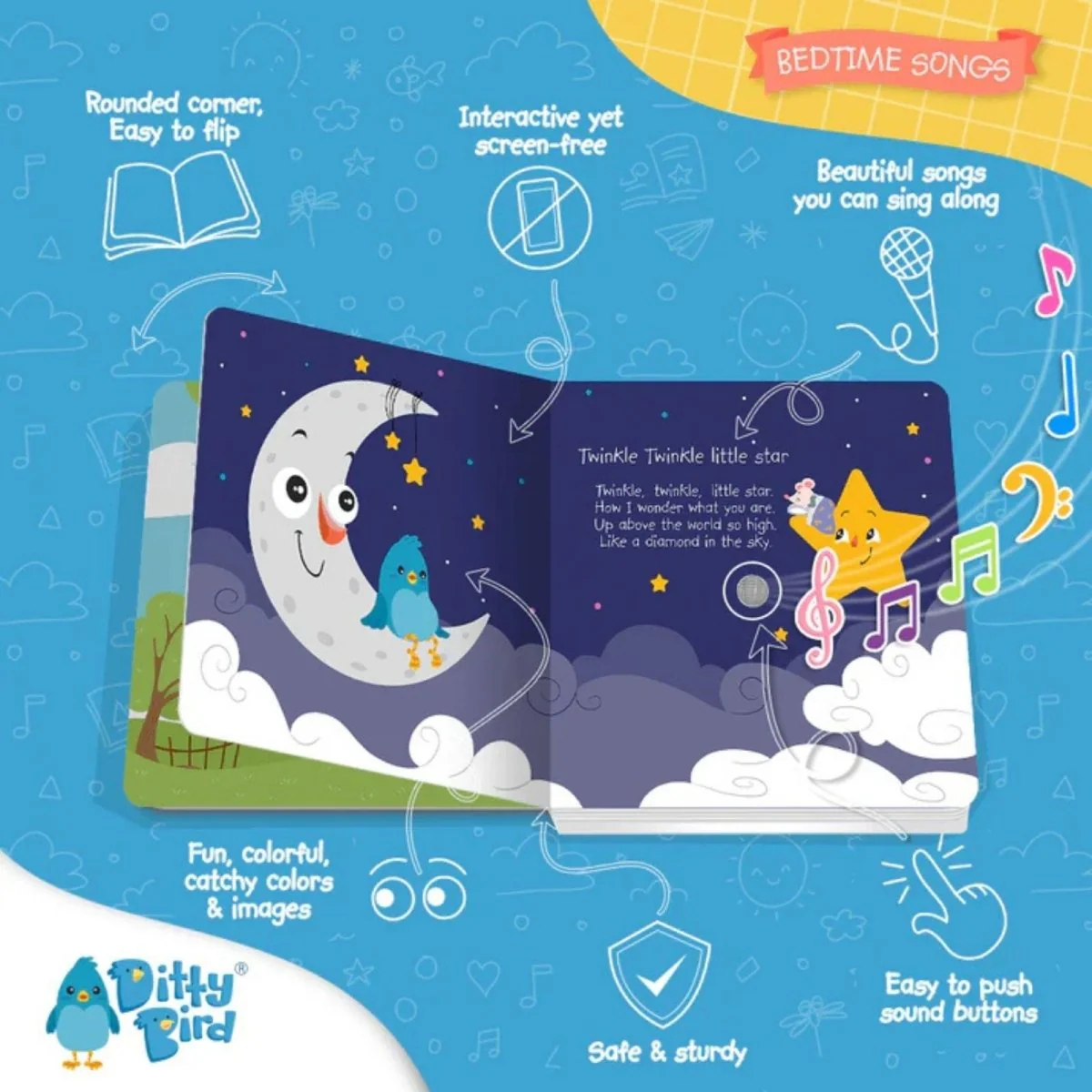 Ditty Bird Bedtime Songs Book - Image 3