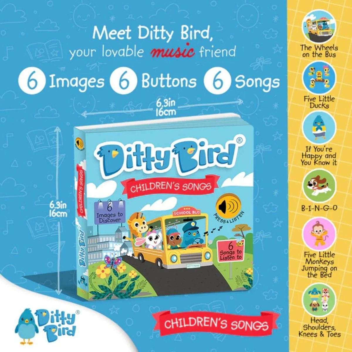 Ditty Bird Children's Songs Book - Image 2