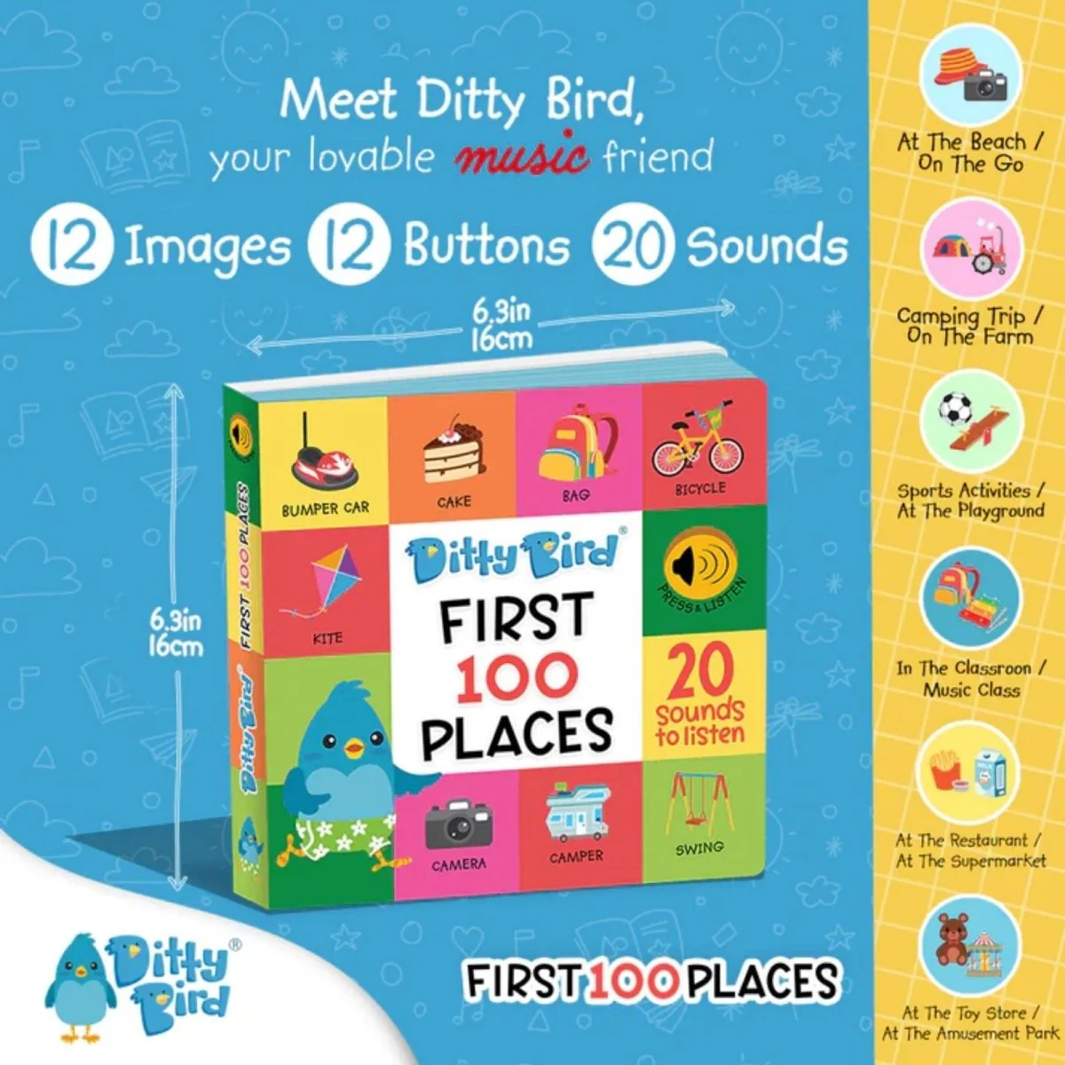 Ditty Bird First 100 Places Book - Image 2