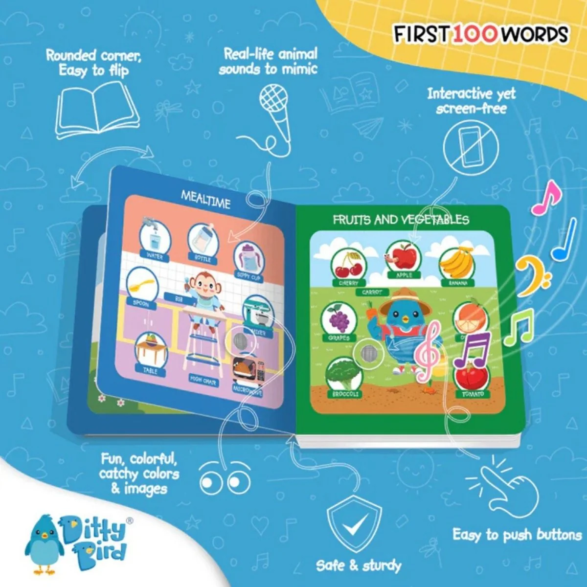 Ditty Bird First 100 Words Book - Image 3