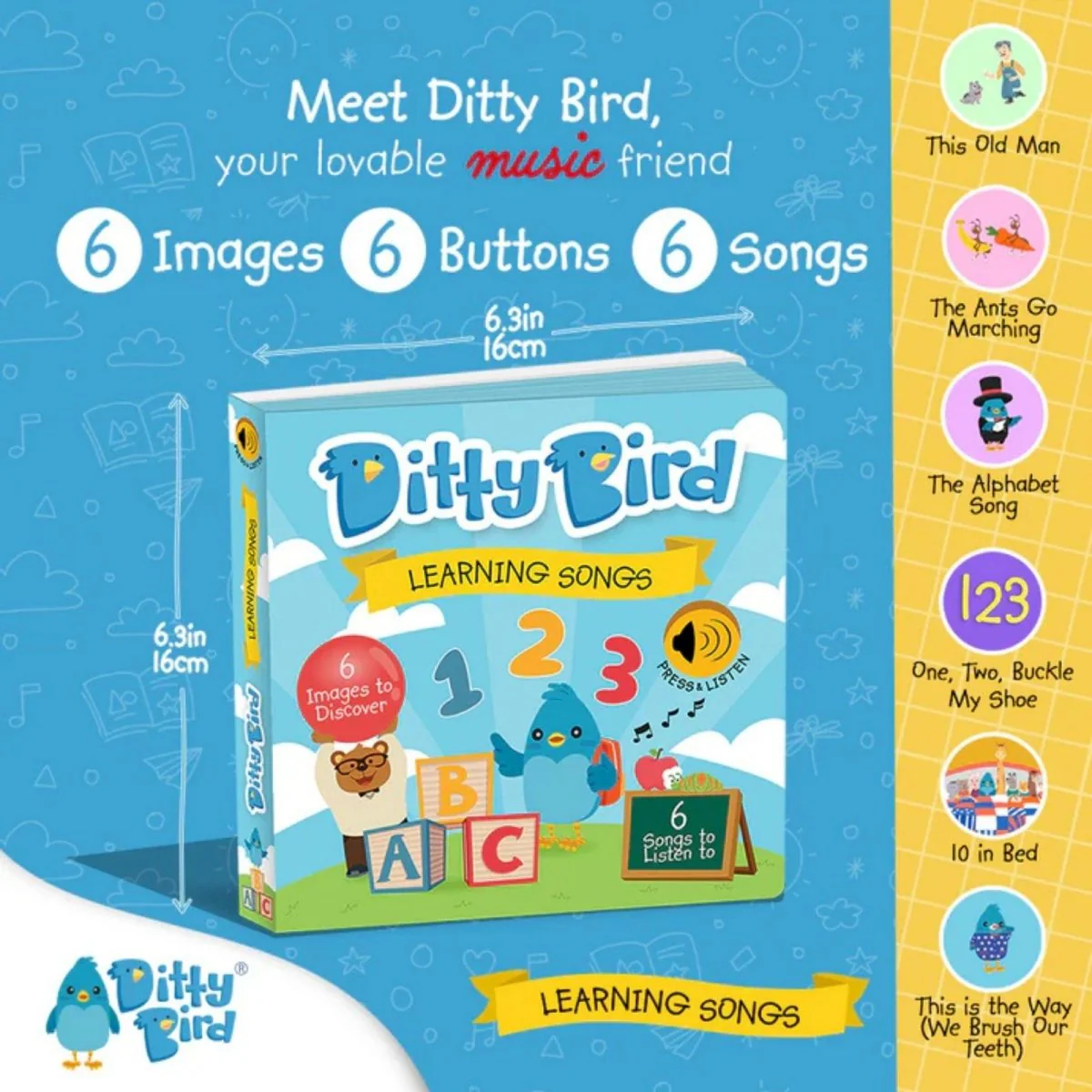 Ditty Bird Learning Songs Book - Image 2