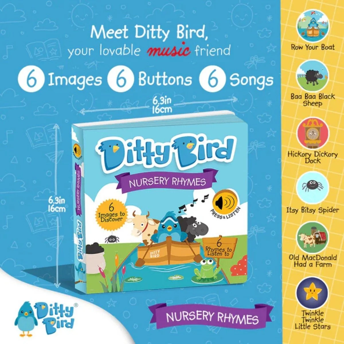 Ditty Bird Nursery Rhymes Book - Image 2